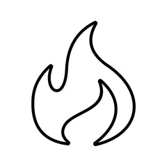 Fire Line Icon Vector Illustration. 