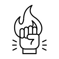 Spirit Line Icon Vector Illustration.
