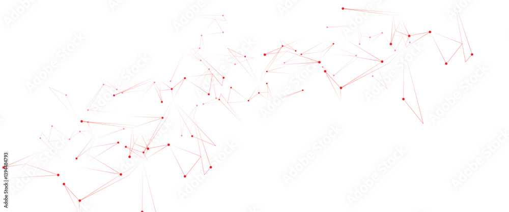 Aufkleber Vector Connect link background. global network technology concept. Digital technology futuristic internet network speed connection red background.