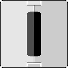 Letterboard Letter Vector Element Alphabet I