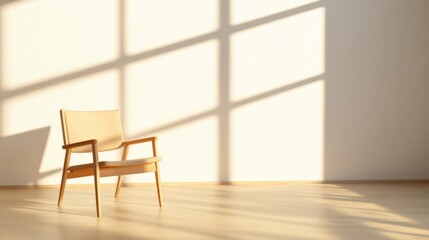 Fototapeta premium armchair and shadow in room