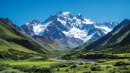 Fototapeta premium mountain landscape in the alps