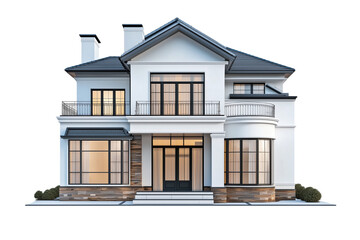 house on a white background