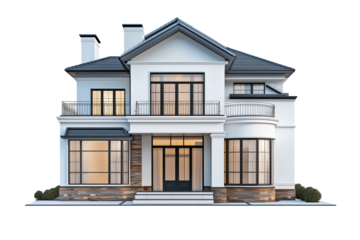 house on a white background