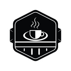 A hot coffee cup icon with a heart symbol suggests a beloved morning beverage from a cafe.