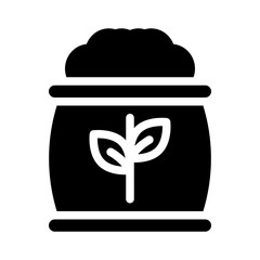 compost glyph icon