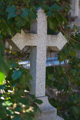 cross in cemetery