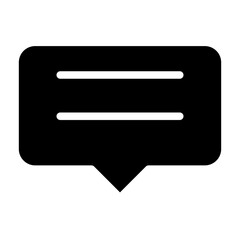 chat glyph icon