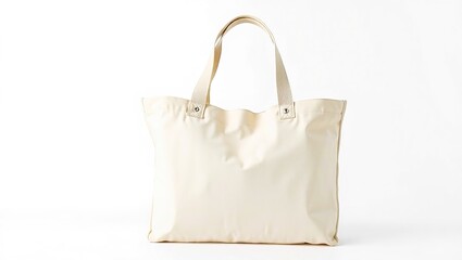 Sturdy Canvas Shopping Tote - Reinforced Handles & Ample Grocery Space
