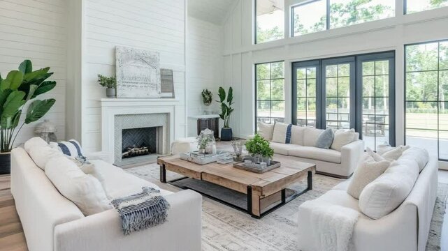 Nice big living room in a mansion