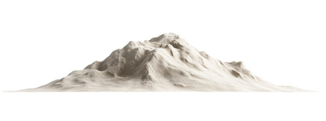 pile of sand isolated on a white background