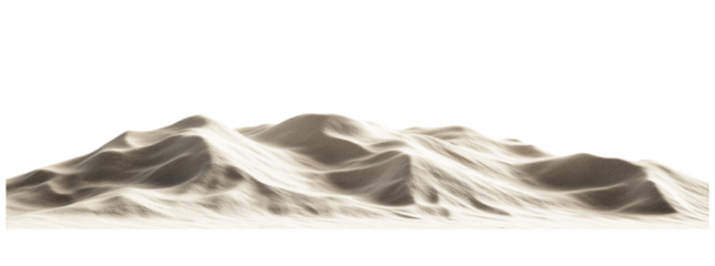 pile of sand isolated on a white background