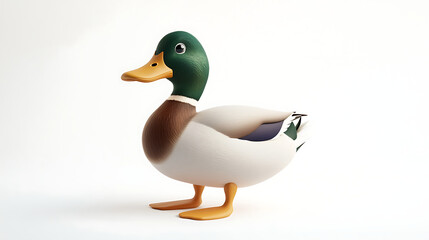 Obraz premium duck isolated on white