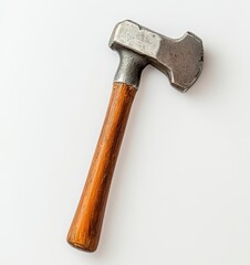 hammer with wooden handle isolated on white background.  International workers' day. Labour day 