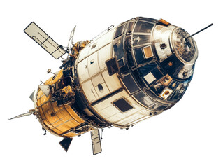 space satellite  isolated on white