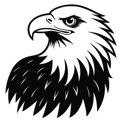 Fototapeta premium Eagle bald vector shilhouette single collection
