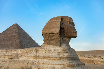 Capture the Giza Sphinx & Pyramids, a pharaonic guardian on Egypt's Nile West Bank. Ideal for...