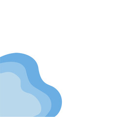 Blue border corner
