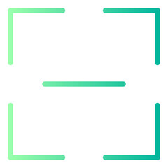 Obraz premium scan gradient icon