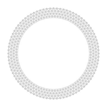 recommend clip art: Abstract Radial Circle Stars Pattern for Decorative Round Frame.