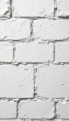 Fototapeta premium Textured whitewashed concrete block wall close-up , texture, worn, rough