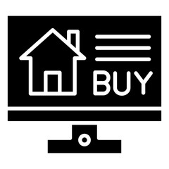 Buy House Online Icon