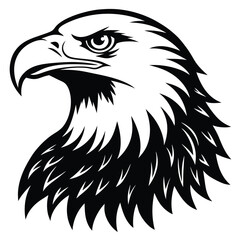 Fototapeta premium Eagle bald vector shilhouette single collection