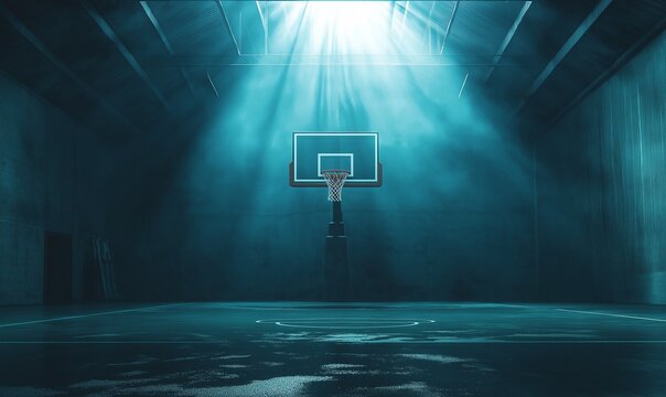 Basketball court wallpaper background. Professional sport, basketball game in arena.