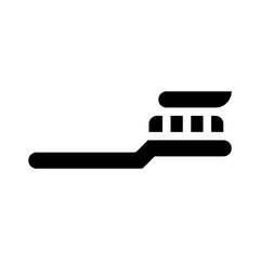 toothbrush glyph icon
