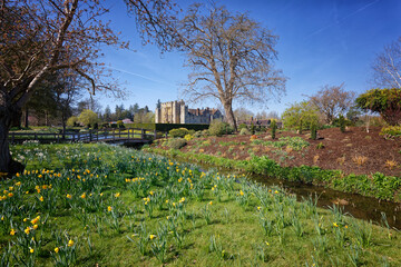 Heaver Castle in Spring at Edenbridge in Kent UK