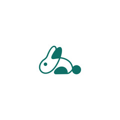 Rabbit logo vector
