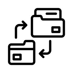 data transfer line icon