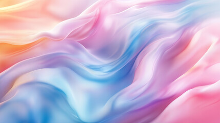 Abstract pastel gradient smooth satin liquid wave flowing, can be used as background.