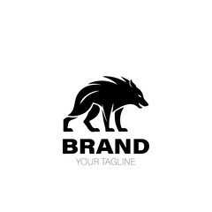 Werewolf Logo. Werewolf Logo Design. Werewolf Logo Brand. Werewolf Logo Vector Design Isolated on White Background