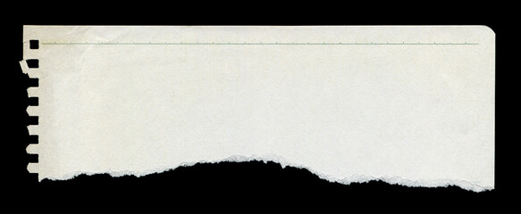 Torn piece of lined paper background