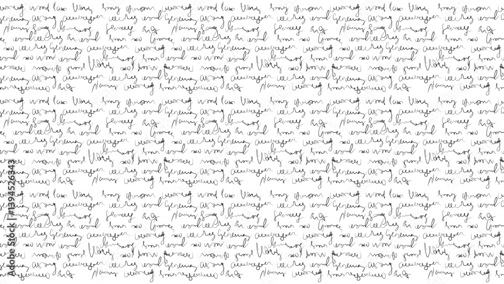 Fototapete letter text write background for vintage paper texture. sketch hand calligraphy with cursive note pa