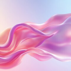 Obraz premium Pink fabric flowing softly