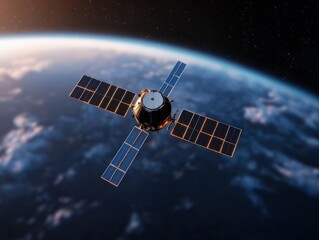 Satellite orbiting the earth
