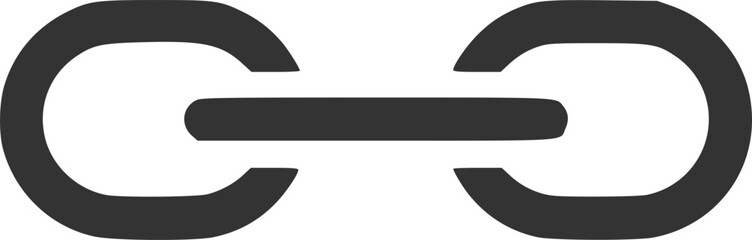 Chain icon logo design template isolated illustration
