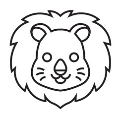 vector illustration of a cartoon tiger