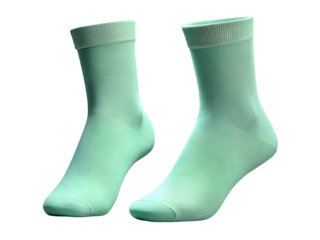 Turquoise Patterned Athletic Socks, Sock Mockup, Sock isolated, Sock transparent background, 3D Sock Png, Sock Png