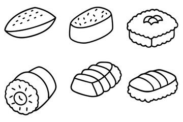 sushi line art minimalist design celebrating the art of sushi