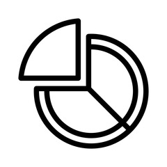 pie chart line icon