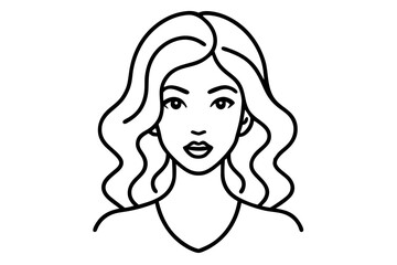 Elegant Addax antelope silhouette in minimalist line art vector style. This clean and modern wildlife design features the distinctive curved horns and sleek profile of the desert-dwelling Addax, 