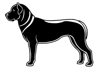 Elegant Addax antelope silhouette in minimalist line art vector style. This clean and modern wildlife design features the distinctive curved horns and sleek profile of the desert-dwelling Addax, 