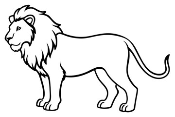 Elegant Addax antelope silhouette in minimalist line art vector style. This clean and modern wildlife design features the distinctive curved horns and sleek profile of the desert-dwelling Addax, 