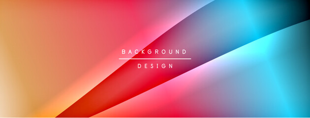 Abstract gradient background. Warm colors transition into cool tones. Diagonal line divides composition. Modern design element for digital projects. Smooth color blending creates visual appeal.