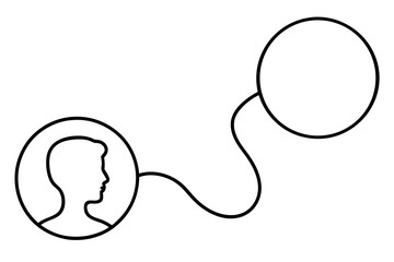 vector illustration of a pair of black cats