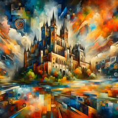 Fototapeta premium the city of aliens