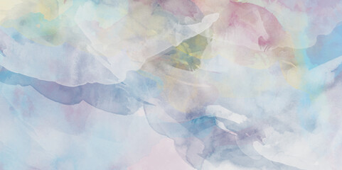Abstract pastel colors watercolor background. Textured abstract bright watercolor stains background. Abstract artistic background print decorative art design wallpaper painting. 